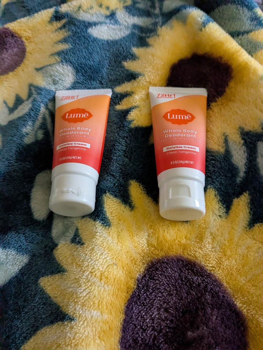 Lume Travel/Mini Whole Body Invisible Cream Deodorant - Clean Tangerine (Orange)